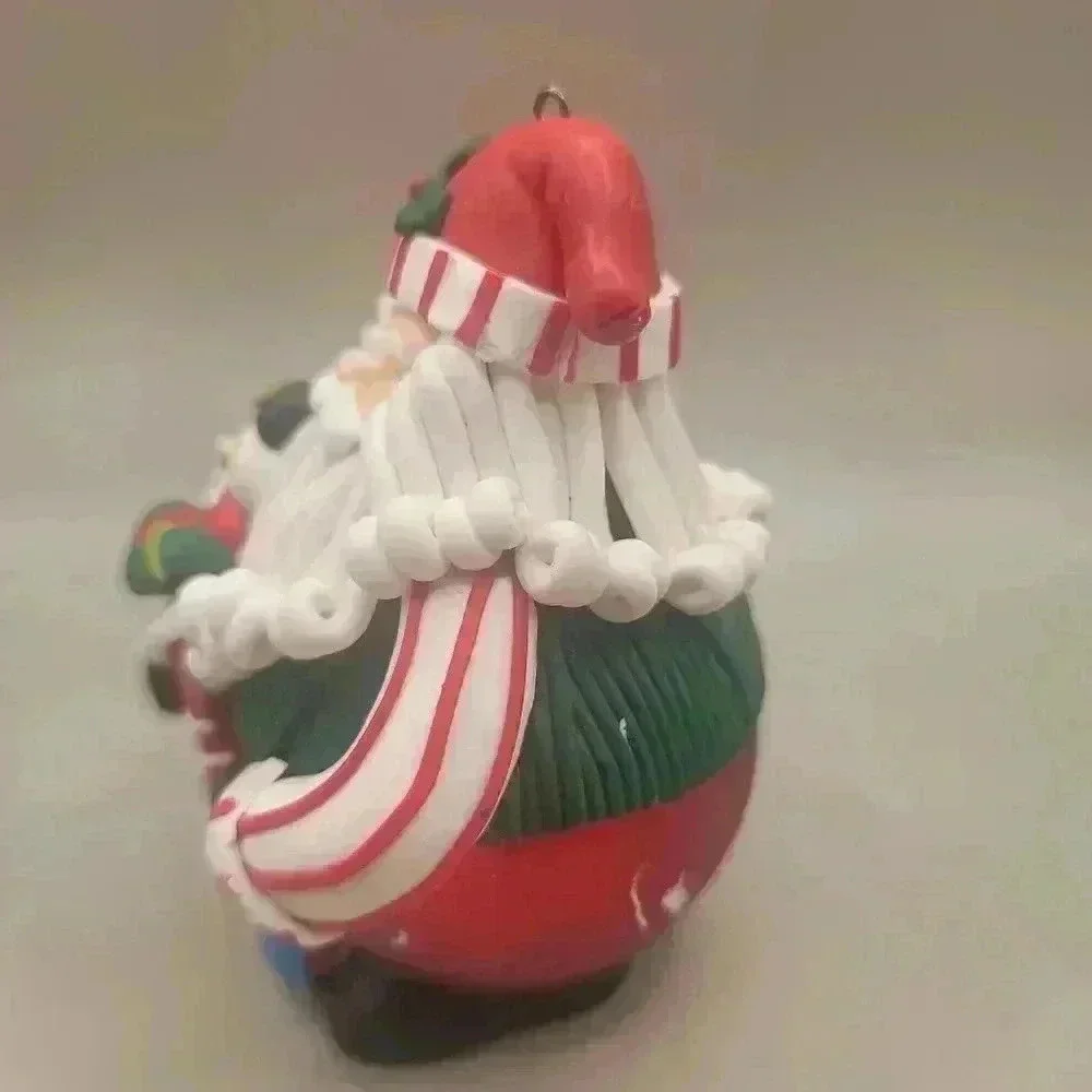 Traditions collectible Glass Character Ornament Santa With Toy Bag Nutcracker